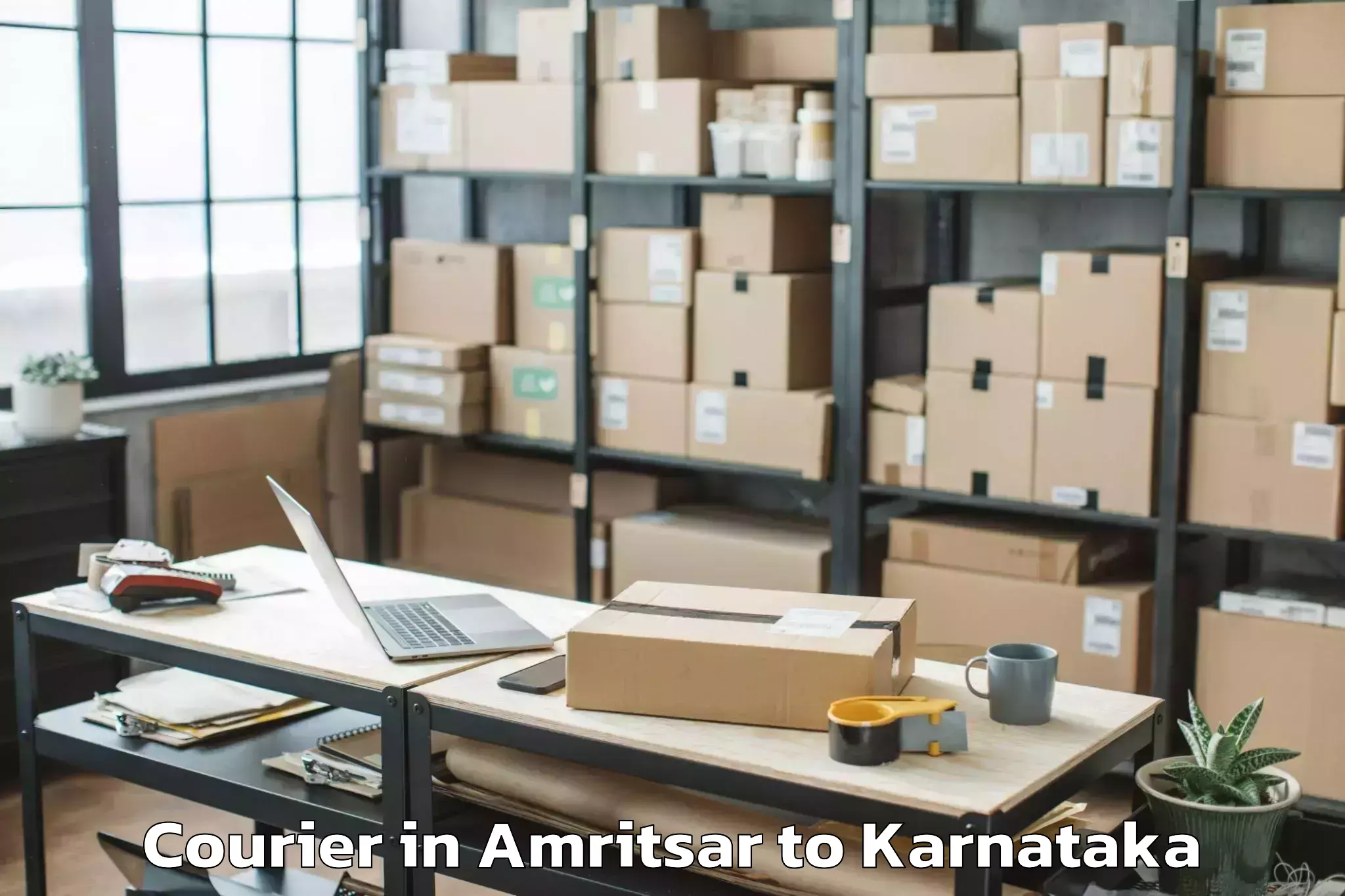 Book Amritsar to Huliyar Courier